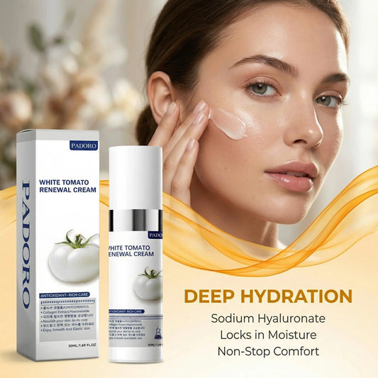 [Padoro]White Tomato Cream / Youthful Formula Ultimate Moisturizing Cream / anti Wrinkle Moisturizer / Collagen, Niacinamide, Centella Asiatica, Hyaluronic Acid / Wrinkles, Skincare Hydrating Daily Moisturizer Moisture Hydrate(50Ml/1.69Fl Oz)